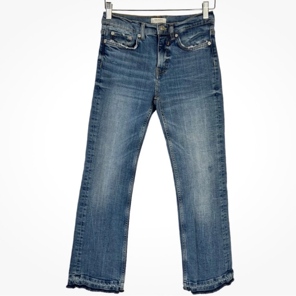 EUC Zara Women's Premium Blue Straight Leg Jeans Sz 6